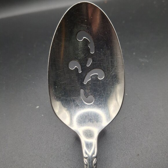Oneida Chatelaine Stainless Steel Slotted/Pierced Serving Spoon Tablespoon - Picture 3 of 5